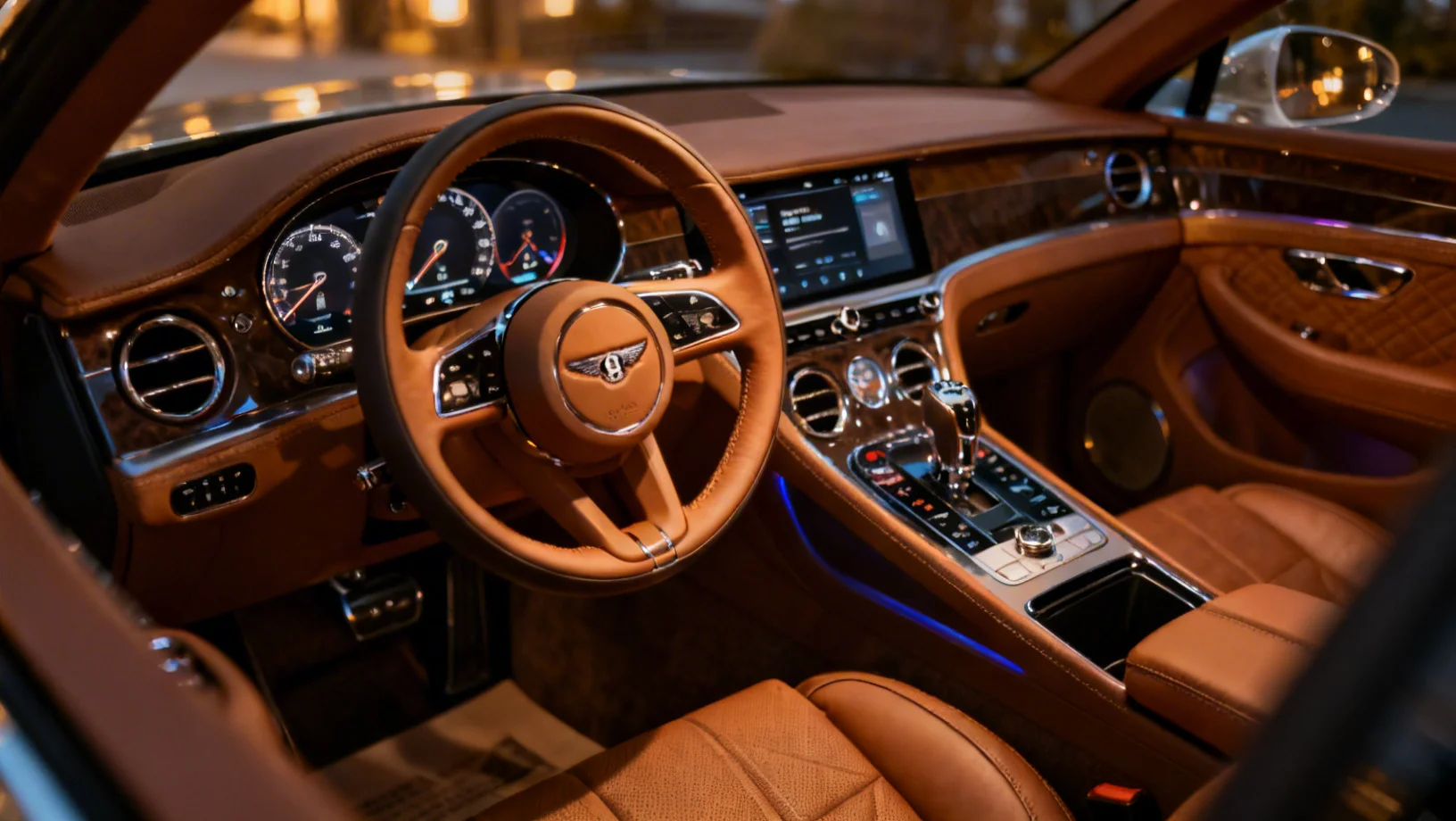 Intérieur automobile de luxe